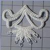 PEARL & CEYLON BEADED APPLIQUE